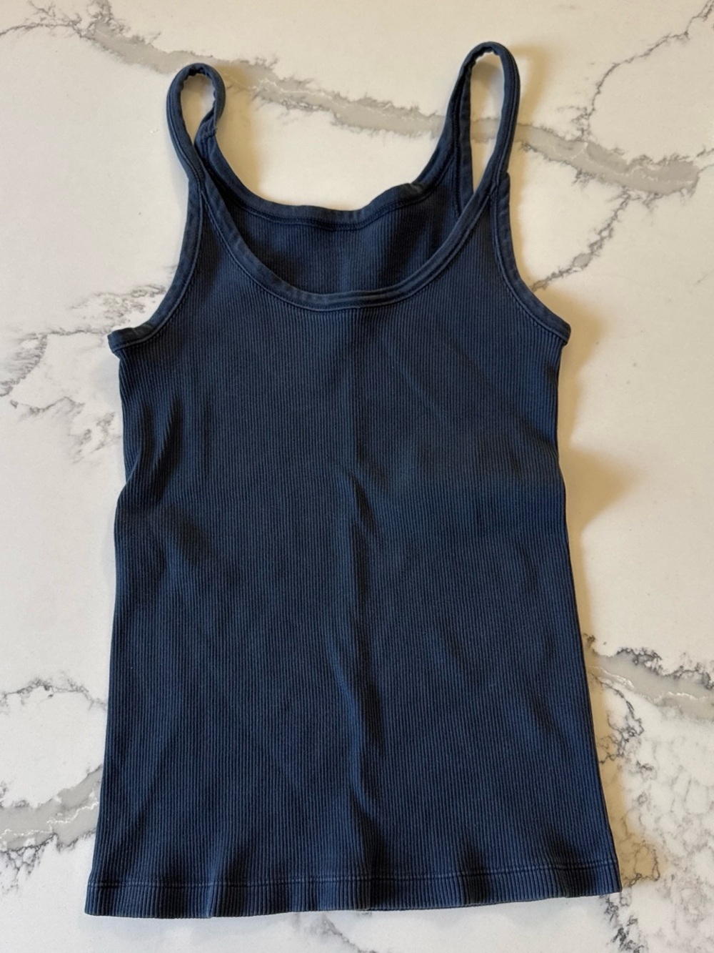 Brandy Melville navy ribbed tank top